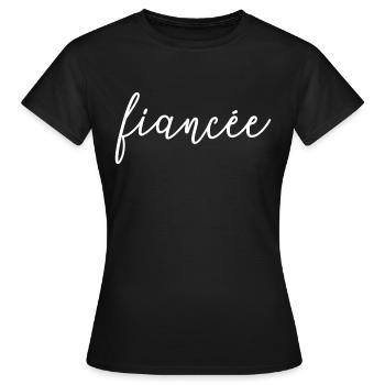 Verlobte Matching Verlobung Hochzeit Flitterwochen - Frauen T-Shirt - Schwarz - Vorne - AI Model Female 172 dark (172cm)