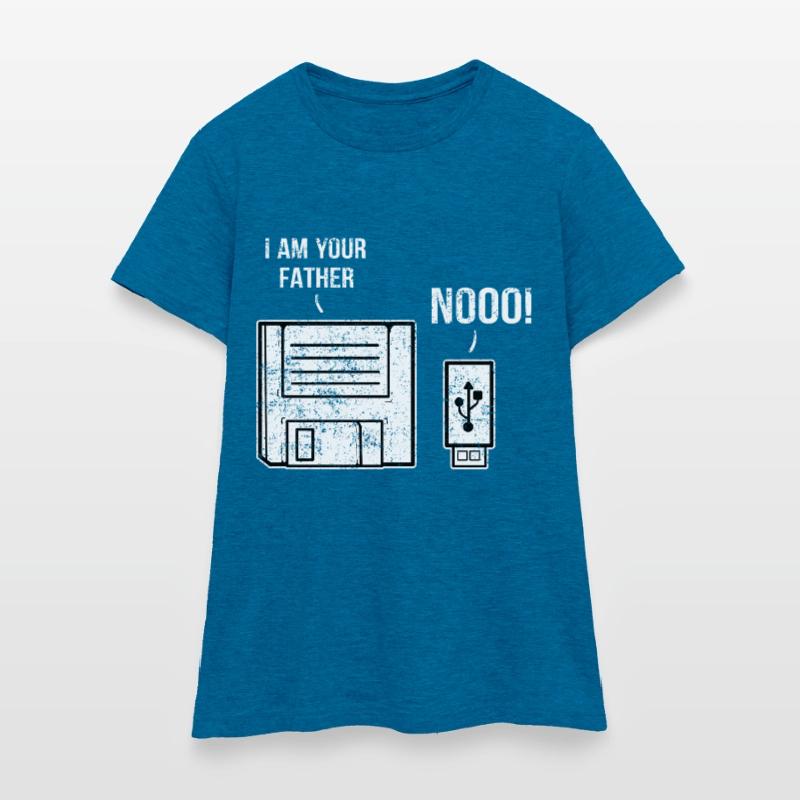 IT Programmierer Im Your Father Diskette Frauen T-Shirt