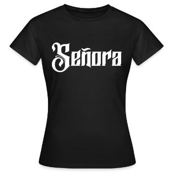 Señora Engagement Bride To Be Wedding Party - Women's T-Shirt - black - Front - AI Model Female 172 dark (172cm)