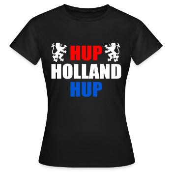 Hup holland hup - Frauen T-Shirt - Schwarz - Vorne - AI Model Female 172 dark (172cm)