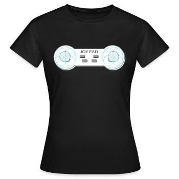 Joy Pad Boob Controller - Women's T-Shirt - black - Front - AI Model Female 172 dark (172cm)