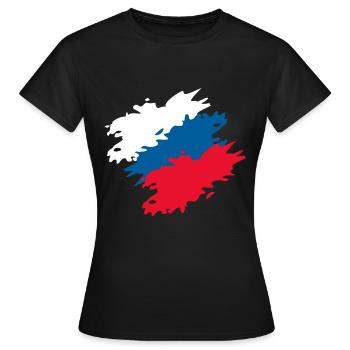 Tschechien - Frauen T-Shirt - Schwarz - Vorne - AI Model Female 172 dark (172cm)