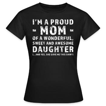 Lustiges Geschenk Namen Mutter-Tochter - Frauen T-Shirt - Schwarz - Vorne - AI Model Female 172 dark (172cm)
