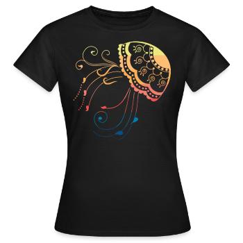 Méduse méduse méduse - T-shirt Femme - noir - Devant - AI Model Female 172 dark (172cm)