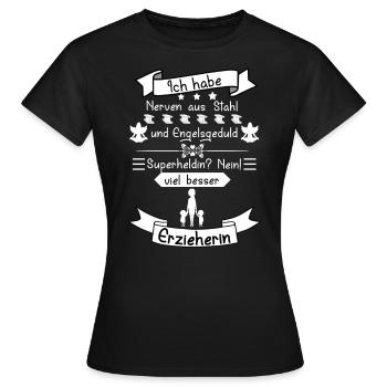 Erzieherin - Frauen T-Shirt - Schwarz - Vorne - AI Model Female 172 dark (172cm)