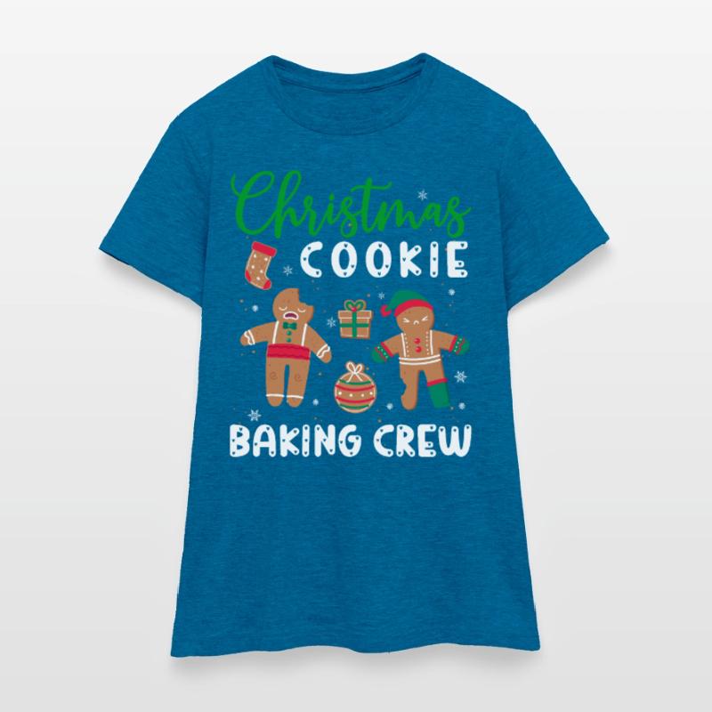 Devis de Noël - Cuisson des biscuits de Noël T-shirt Femme