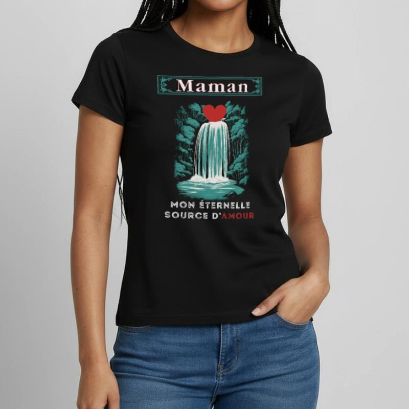 maman mon éternelle source d'amour T-shirt Femme