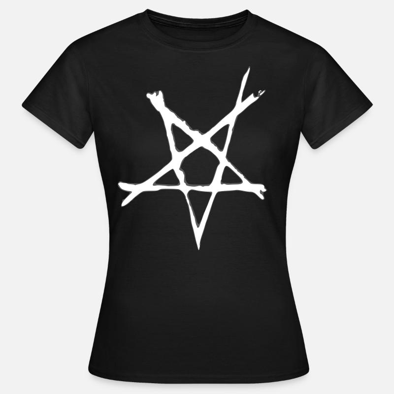 Scratch Pentagram - Women's T-Shirt - black