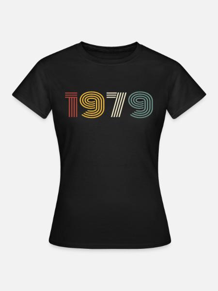 1979 Retro Style 1979 Geburtstag 1979 Vintage - Frauen T-Shirt - Schwarz