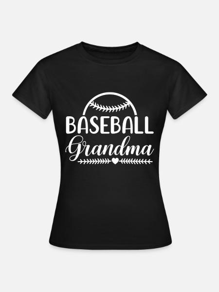 Baseball Grandma - Frauen T-Shirt - Schwarz