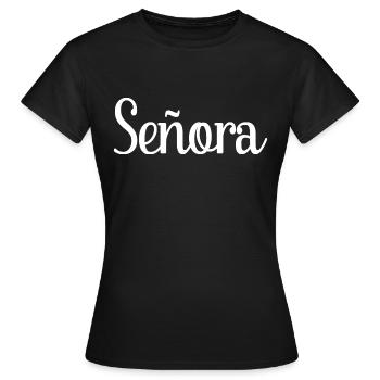 Señora Engagement Bride To Be Wedding Party - Women's T-Shirt - black - Front - AI Model Female 172 dark (172cm)