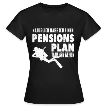 Pension De plongée Pension Pension Pension Pension - T-shirt Femme - noir - Devant - AI Model Female 172 dark (172cm)