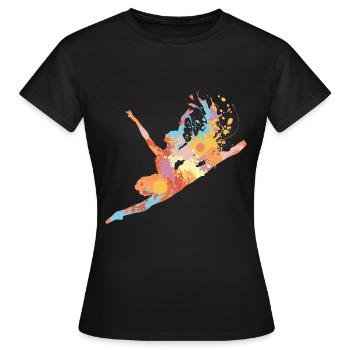 Danseur Danseur - T-shirt Femme - noir - Devant - AI Model Female 172 dark (172cm)