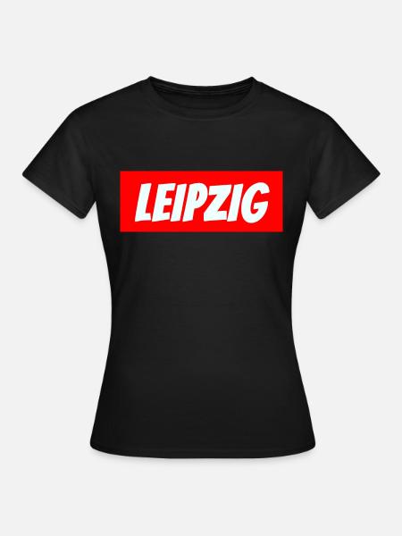 LEIPZIG Geschenk - Frauen T-Shirt - Schwarz