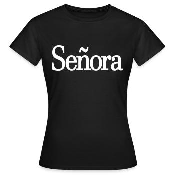 Señora Engagement Bride To Be Wedding Party - Women's T-Shirt - black - Front - AI Model Female 172 dark (172cm)