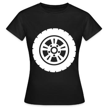 Reifen tuning - Frauen T-Shirt - Schwarz - Vorne - AI Model Female 172 dark (172cm)