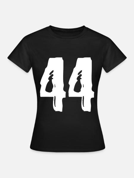 44 Zahl Trikot - Frauen T-Shirt - Schwarz