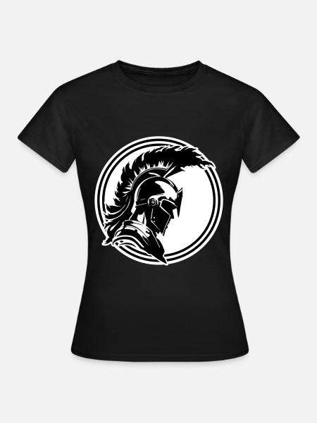 Krieger Sparta Helm Spartaner - Frauen T-Shirt - Schwarz