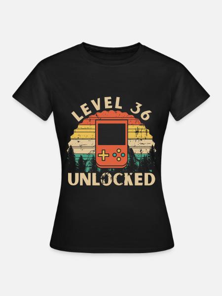 Level 36 freigeschaltet - Frauen T-Shirt - Schwarz