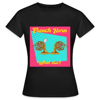 Cor. Quoi d’autre? Licorne dans le halfpipe. - T-shirt Femme - noir - Devant - AI Model Female 172 dark (172cm)