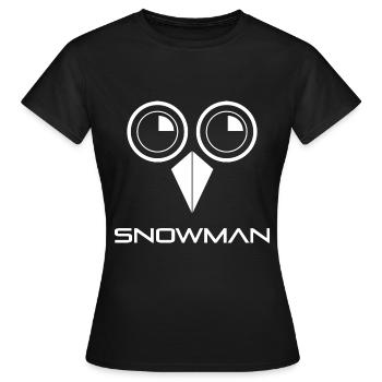 Kokain Schneemann - Frauen T-Shirt - Schwarz - Vorne - AI Model Female 172 dark (172cm)