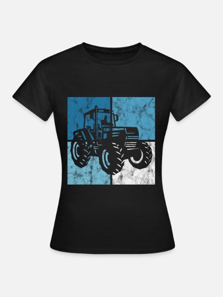 Tracteurs tracteurs ferme rétro tracteurs tracteurs - T-shirt Femme - noir