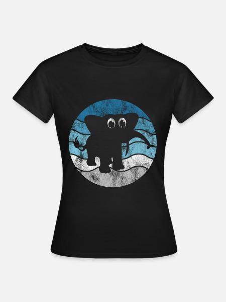 Elefanten Elefant für Kinder - Frauen T-Shirt - Schwarz