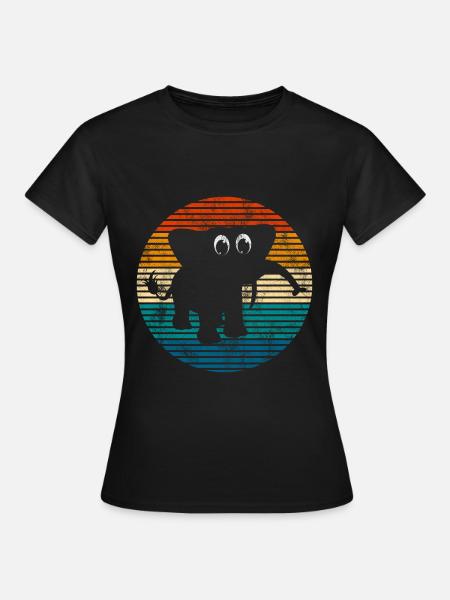 Elefanten Elefant für Kinder - Frauen T-Shirt - Schwarz