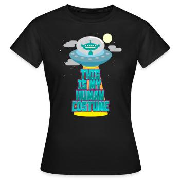 OVNI - T-shirt Femme - noir - Devant - AI Model Female 172 dark (172cm)