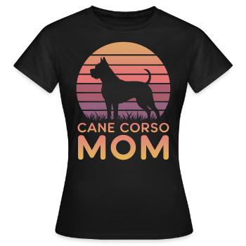 Cane Corso Italiano Mom Mom Cane Corso Gift - Women's T-Shirt - black - Front - AI Model Female 172 dark (172cm)