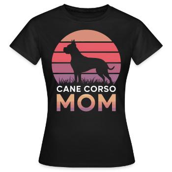 Cane Corso Italiano Mom Mom Cane Corso Gift - Women's T-Shirt - black - Front - AI Model Female 172 dark (172cm)