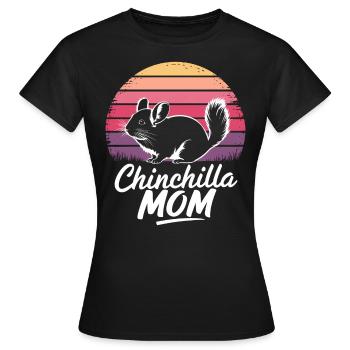 Chinchilla disant maman drôle Chinchilla cadeau - T-shirt Femme - noir - Devant - AI Model Female 172 dark (172cm)