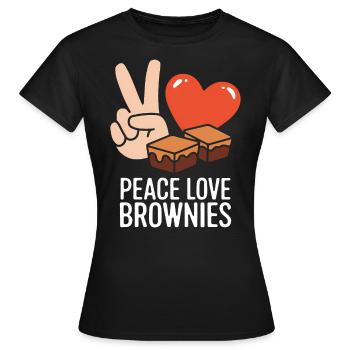 Brownies Spruch Gebäck Lustiges Brownie Geschenk - Frauen T-Shirt - Schwarz - Vorne - AI Model Female 172 dark (172cm)