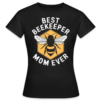 Beekeeper Saying Beekeeping Bee Funny Beekeeper Gift - Women's T-Shirt - black - Front - AI Model Female 172 dark (172cm)