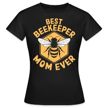 Beekeeper Saying Beekeeping Bee Funny Beekeeper Gift - Women's T-Shirt - black - Front - AI Model Female 172 dark (172cm)