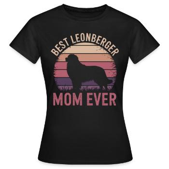 Leonberger disant drôle Leonberger cadeau - T-shirt Femme - noir - Devant - AI Model Female 172 dark (172cm)
