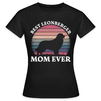 Leonberger disant drôle Leonberger cadeau - T-shirt Femme - noir - Devant - AI Model Female 172 dark (172cm)