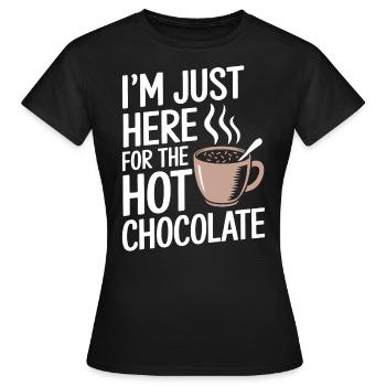 Cacao Dicton Chocolat Chaud Fun Cacao Cadeau - T-shirt Femme - noir - Devant - AI Model Female 172 dark (172cm)