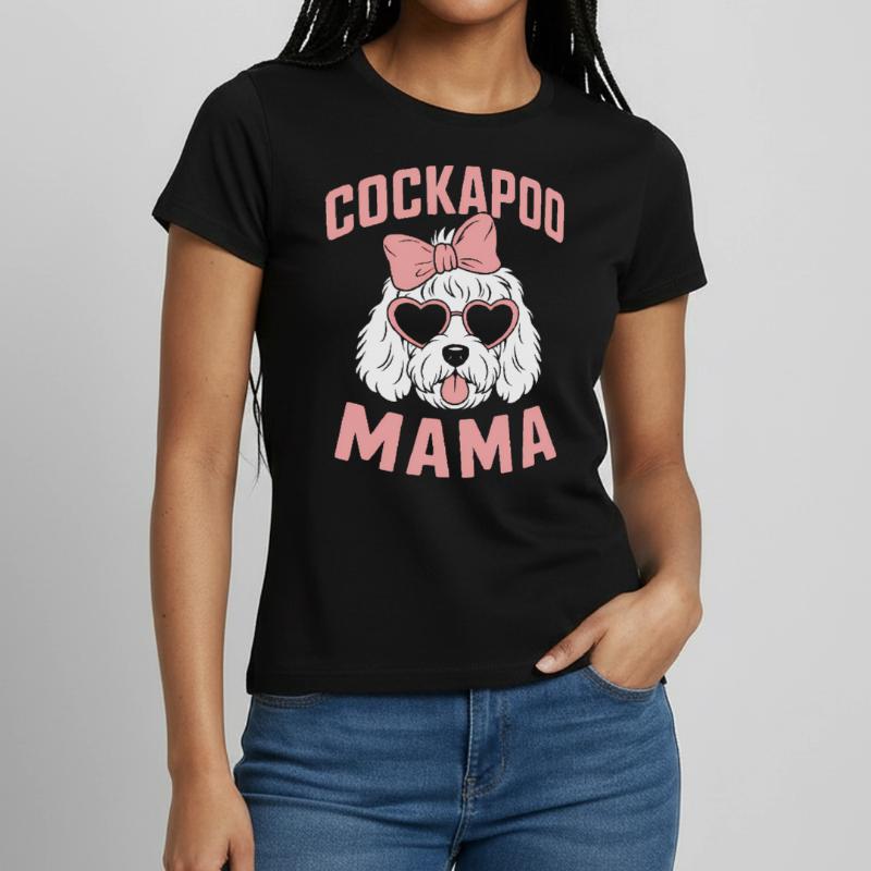 Cockapoo Spruch Mama Lustiges Cockapoo Geschenk Frauen T-Shirt