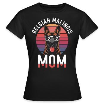 Berger Belge Dicton Malinois Cadeau - T-shirt Femme - noir - Devant - AI Model Female 172 dark (172cm)