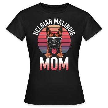 Berger Belge Dicton Malinois Cadeau - T-shirt Femme - noir - Devant - AI Model Female 172 dark (172cm)