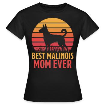 Berger Belge Dicton Malinois Cadeau - T-shirt Femme - noir - Devant - AI Model Female 172 dark (172cm)