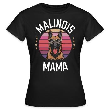 Berger Belge Dicton Malinois Cadeau - T-shirt Femme - noir - Devant - AI Model Female 172 dark (172cm)