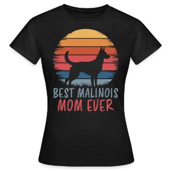 Berger Belge Dicton Malinois Cadeau - T-shirt Femme - noir - Devant - AI Model Female 172 dark (172cm)