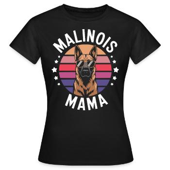 Berger Belge Dicton Malinois Cadeau - T-shirt Femme - noir - Devant - AI Model Female 172 dark (172cm)
