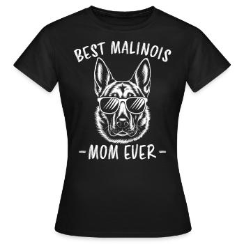 Berger Belge Dicton Malinois Cadeau - T-shirt Femme - noir - Devant - AI Model Female 172 dark (172cm)