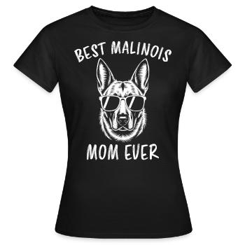 Berger Belge Dicton Malinois Cadeau - T-shirt Femme - noir - Devant - AI Model Female 172 dark (172cm)