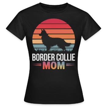 Border Collie disant drôle Border Collie cadeau - T-shirt Femme - noir - Devant - AI Model Female 172 dark (172cm)