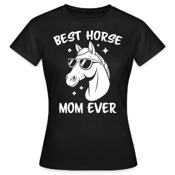 Chevaux Disant Sports Equestres Drôle Cheval Cadeau - T-shirt Femme - noir - Devant - AI Model Female 172 dark (172cm)