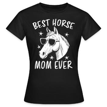 Chevaux Disant Sports Equestres Drôle Cheval Cadeau - T-shirt Femme - noir - Devant - AI Model Female 172 dark (172cm)